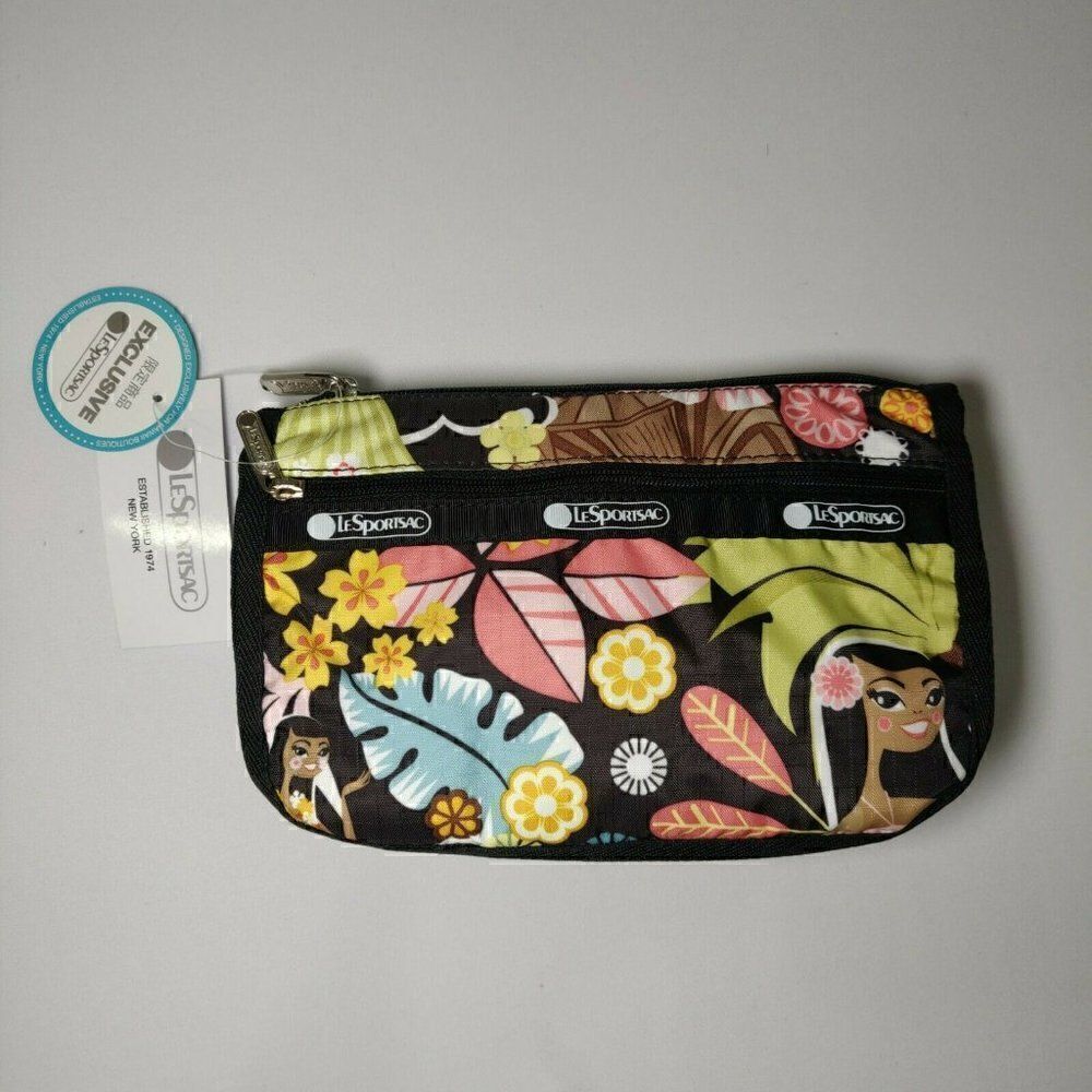 NWT LeSportsac Travel Cosmetic Bag Sweet Wahine Hawaii Exclusive 7315 K168